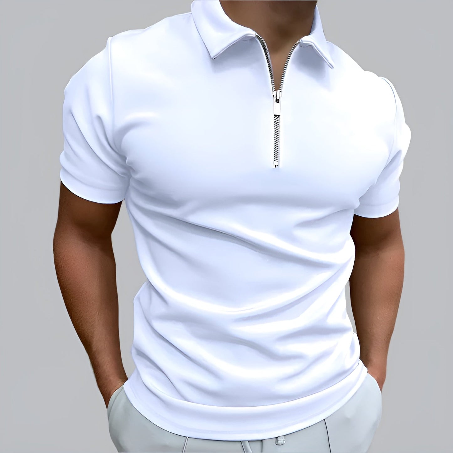 Jonathan™ | Polo clásico con cremallera