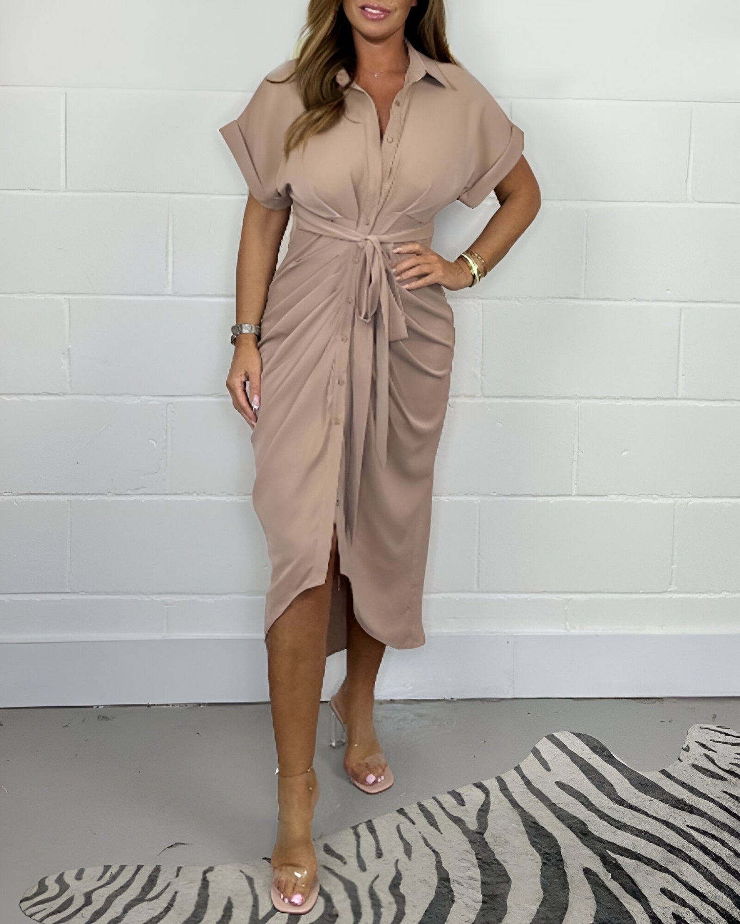 Amanda™ | Vestido elegante con pliegues