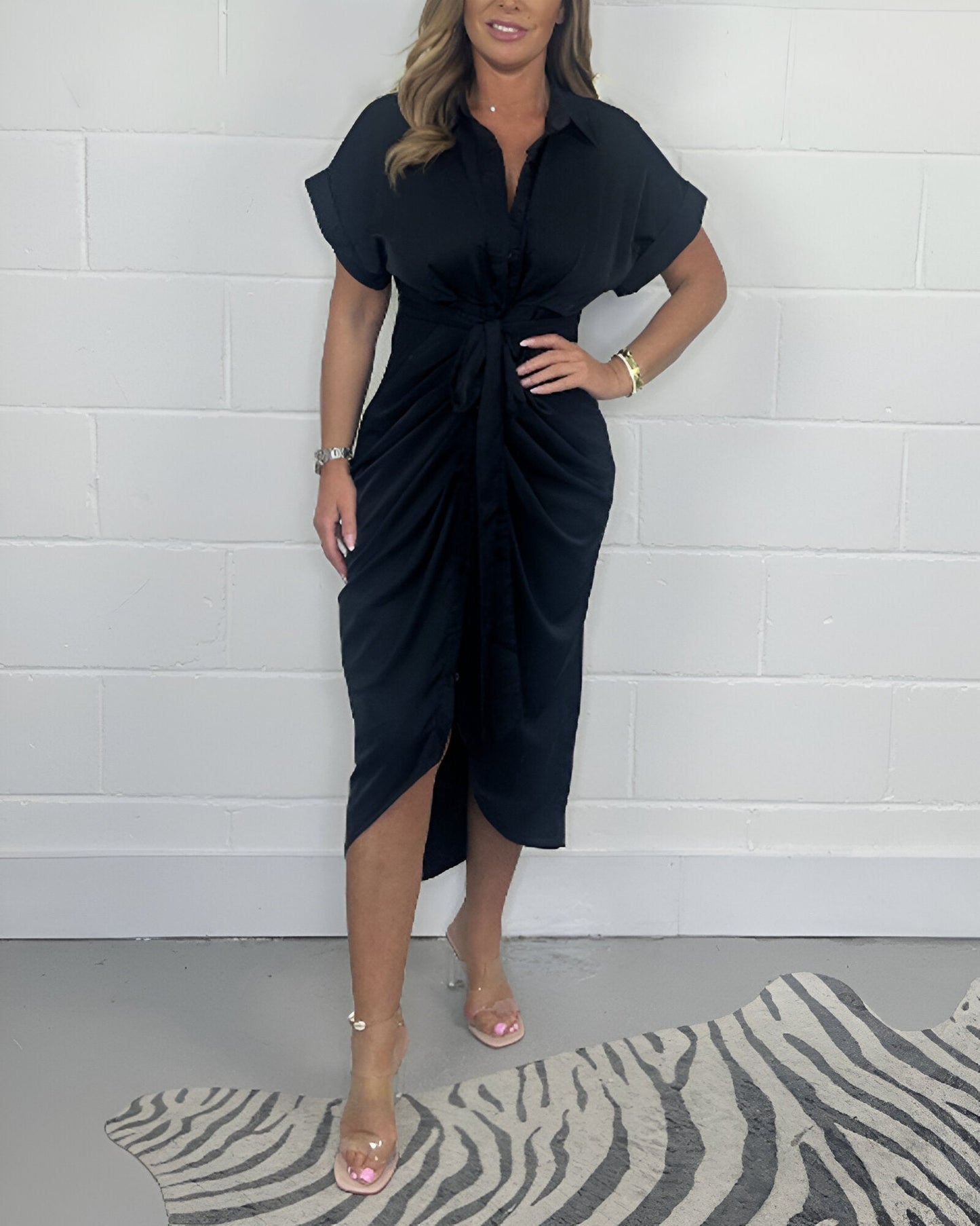 Amanda™ | Vestido elegante con pliegues