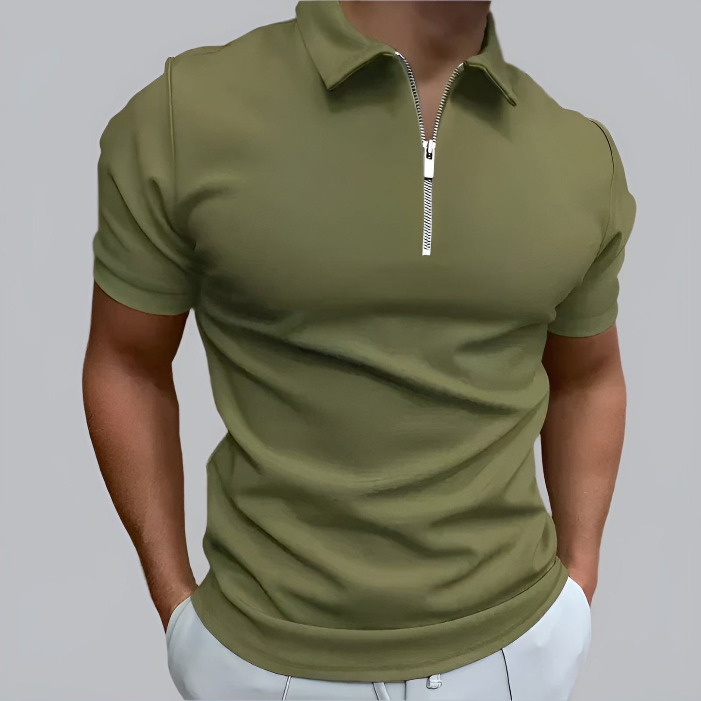 Jonathan™ | Polo clásico con cremallera